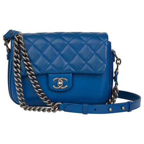 chanel blue quilted lambskin mini flap bag|chanel mini flap price.